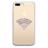 Home Is Where The Wifi Is: iPhone 7 Plus Transparant Hoesje
