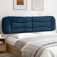 Hoofdbordkussen 200 cm stof blauw