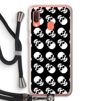 Musketon Skulls: Samsung Galaxy A20e Transparant Hoesje met koord