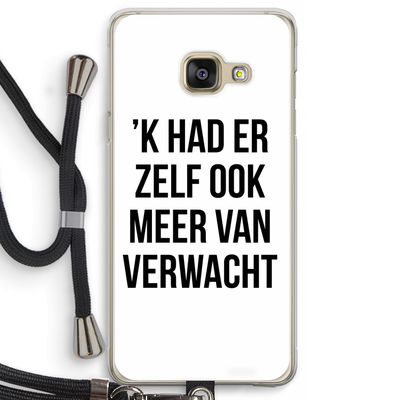 Meer verwacht: Samsung Galaxy A3 (2016) Transparant Hoesje met koord
