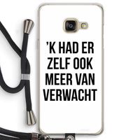 Meer verwacht: Samsung Galaxy A3 (2016) Transparant Hoesje met koord
