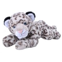 Pluche knuffel dieren Eco-kins sneeuw luipaard/panter van 30 cm   - - thumbnail