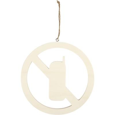 Creativ Company Schild, geen mobiele telefoons, afm 21,3 cm, dikte 0,9 cm, 1 stuk