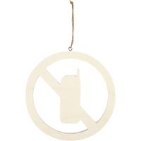Creativ Company Schild, geen mobiele telefoons, afm 21,3 cm, dikte 0,9 cm, 1 stuk