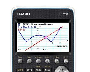 Casio fx-CG50 Grafische rekenmachine Zwart Aantal displayposities: 21 werkt op batterijen (b x h x d) 89 x 18.6 x 188.5 mm