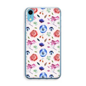 Bloemetjes: iPhone XR Transparant Hoesje