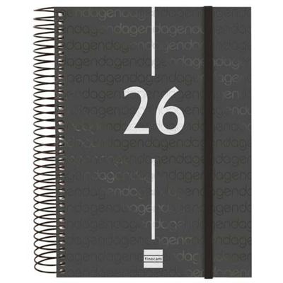 Agenda Finocam Zwart A5 15,5 x 21,2 cm