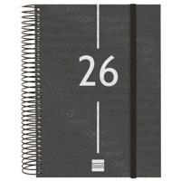 Agenda Finocam Zwart A5 15,5 x 21,2 cm