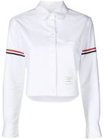 Thom Browne chemise crop en coton - Blanc