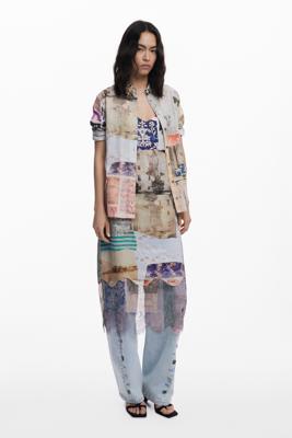 Postkaartoverhemd - BROWN - XL