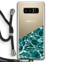 Weerkaatsing water: Samsung Galaxy Note 8 Transparant Hoesje met koord