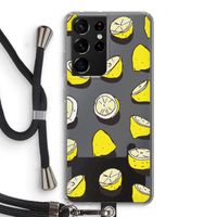 When Life Gives You Lemons...: Samsung Galaxy S21 Ultra Transparant Hoesje met koord