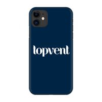 Topvent Navy: Volledig geprint iPhone 11 Hoesje