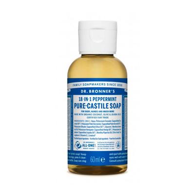 Vloeibare Zeep Dr Bronner's 18 in 1 Peppermint 60 ml