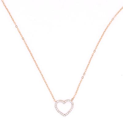 Day&Eve Ketting Sparkly Heart | Goud
