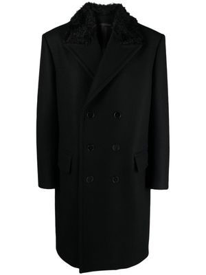 Lanvin manteau à boutonnière croisée - Noir