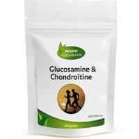 Glucosamine & Chondroïtine | 90 capsules | 2000 mg glucosamine en 900 mg chondroïtine | Vitaminesperpost.nl