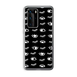 Eye pattern #3: Huawei P40 Pro Transparant Hoesje
