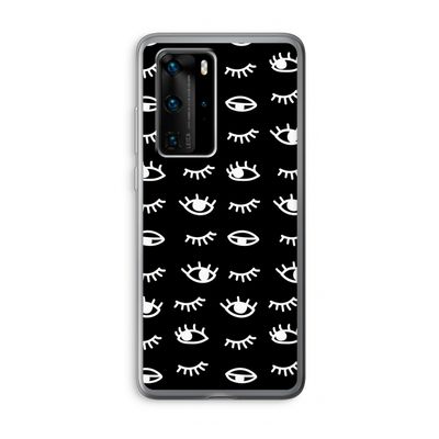 Eye pattern #3: Huawei P40 Pro Transparant Hoesje
