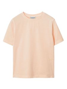 Burberry Kids t-shirt en coton à logo EKD brodé - Orange