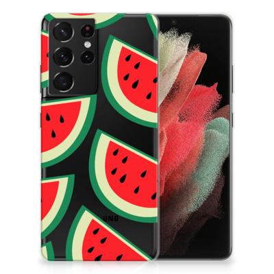 Samsung Galaxy S21 Ultra | Siliconen Case | Watermelons