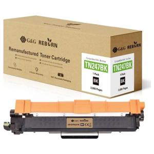 G&G Toner vervangt Brother TN-247BK Compatibel Zwart 3000 bladzijden Reborn remanufactured 21184