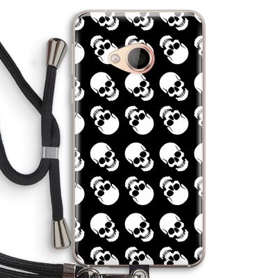 Musketon Skulls: HTC U Play Transparant Hoesje met koord