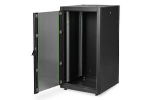 Digitus DN-19 22U-6/6-DB 19inch-patchkast (b x h x d) 600 x 1155 x 600 mm 22 HE Zwart, Zwart (RAL 9005)