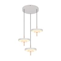 Trio 3-lichts hanglampKeaton rond wit - 340230376