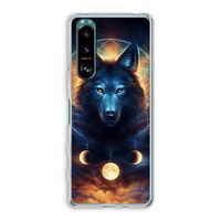 Wolf Dreamcatcher: Sony Xperia 5 III Transparant Hoesje - thumbnail