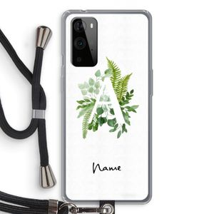 Green Brush: OnePlus 9 Pro Transparant Hoesje met koord