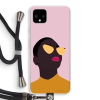 Yellow glasses: Pixel 4 XL Transparant Hoesje met koord Yellow glasses: Pixel 4 XL Transparant Hoesje met koord
