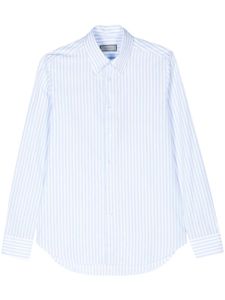 Canali chemise en coton à rayures - Bleu