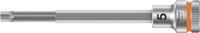 Wera 8740 B Zyklop bit-dop met 3/8"-aandrijving, met extra slanke profielzone, 5 x 107 mm - 05003051001