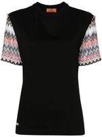 Missoni t-shirt en coton à logo brodé - Noir