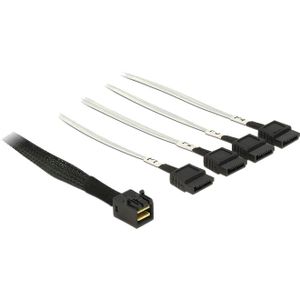 DeLOCK Cable Mini SAS HD SFF-8643 > 4 x SATA 7 Pin, 0,5m kabel 83392