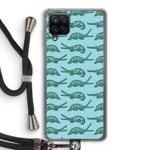 Kroko: Samsung Galaxy A12 Transparant Hoesje met koord