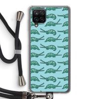 Kroko: Samsung Galaxy A12 Transparant Hoesje met koord Kroko: Samsung Galaxy A12 Transparant Hoesje met koord