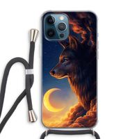 Night Guardian: iPhone 12 Pro Max Transparant Hoesje met koord