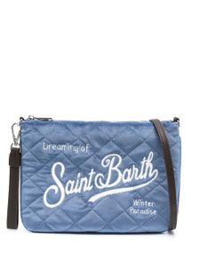 MC2 Saint Barth sac à main à logo brodé - Bleu