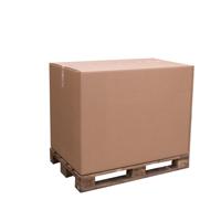 Palletdozen voor europallet dubbelgolf 1185 x 785 x 870 mm bruin | 10 stuks