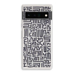 Moroccan Print: Google Pixel 6 Pro Transparant Hoesje