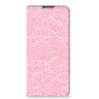 OPPO Reno8 Lite Smart Cover White Flowers