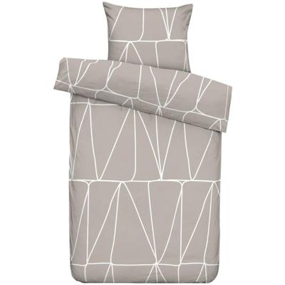 2e Halve Prijs Leen Bakker - Dekbedovertrek Toronto - 140x220 Cm - Polyester - Beige