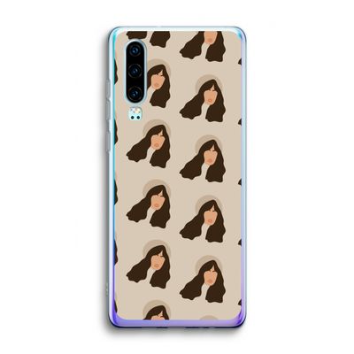 Bonjour mon amour: Huawei P30 Transparant Hoesje