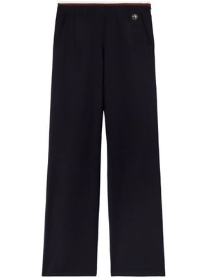 AMBUSH pantalon slim à plaque logo - Bleu