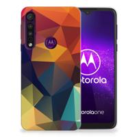 Motorola One Macro | TPU Hoesje | Polygon Color