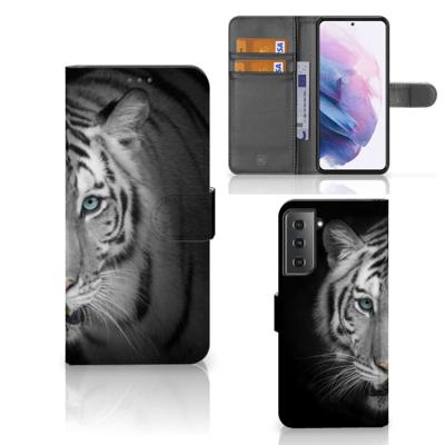 Samsung Galaxy S21 Plus | Telefoonhoesje | Met pasjeshouder | Tijger