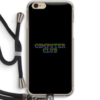Retro: iPhone 6 / 6S Transparant Hoesje met koord