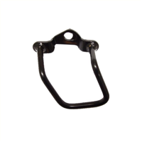 Derailleur beschermer zwart, 88mm, breedte 32mm. Montage op as.